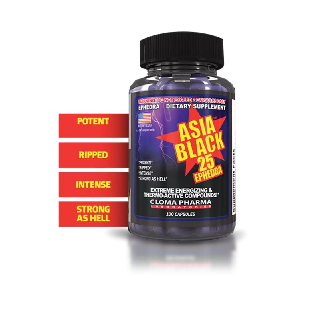 Black Asia – Powerful Thermogenic Fat Burner by Cloma Pharma