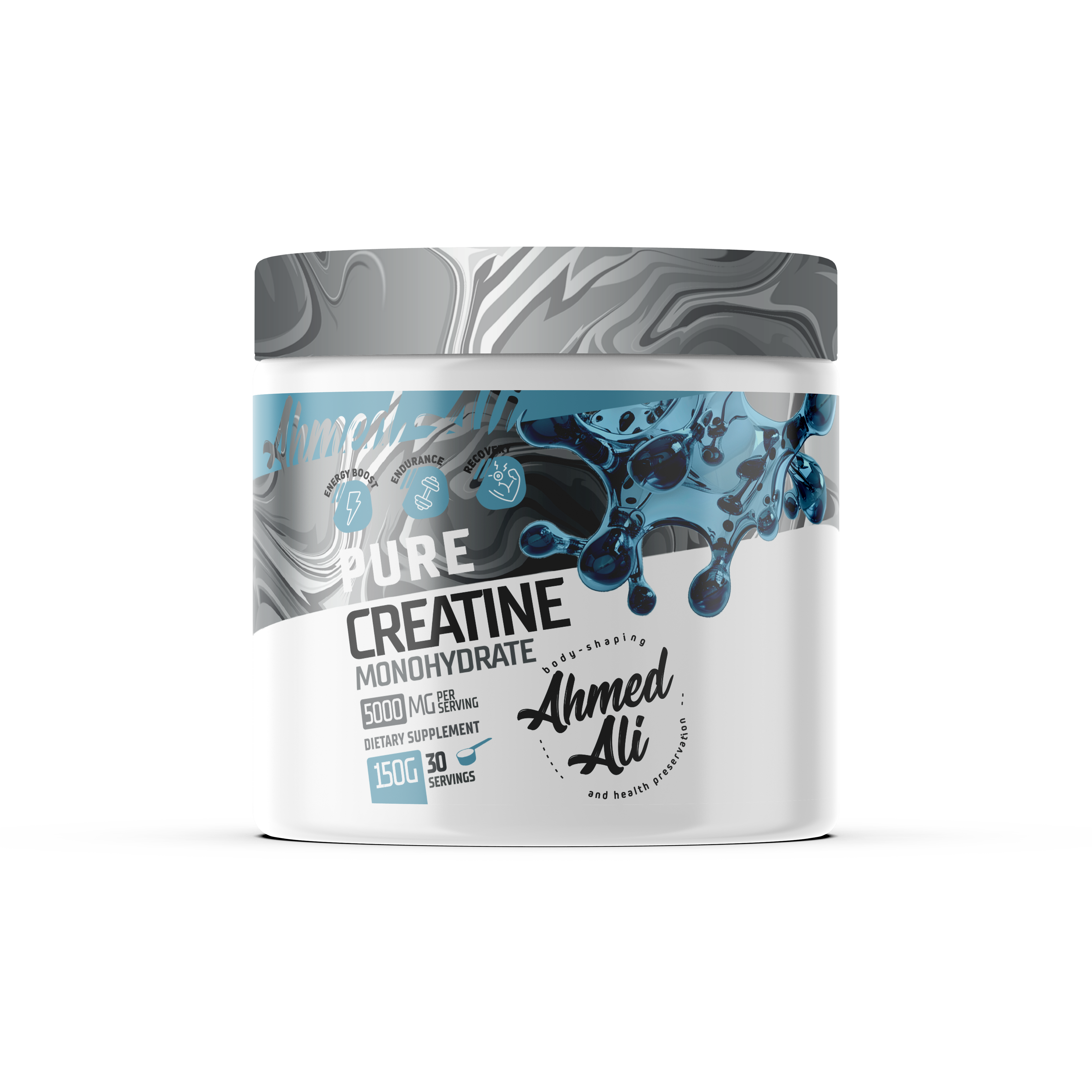 Ahmed Ali Nutrition Pure Creatine Monohydrate | for Strength & Muscle Volume – 300G