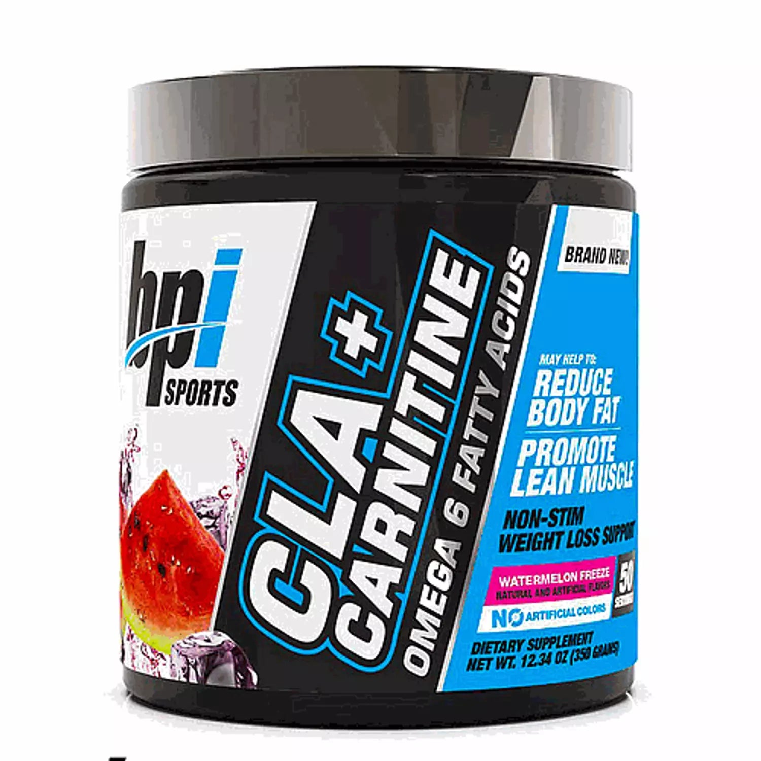 BPI Sports CLA + Carnitine – Non‑Stimulant Fat Burner, 50 Servings