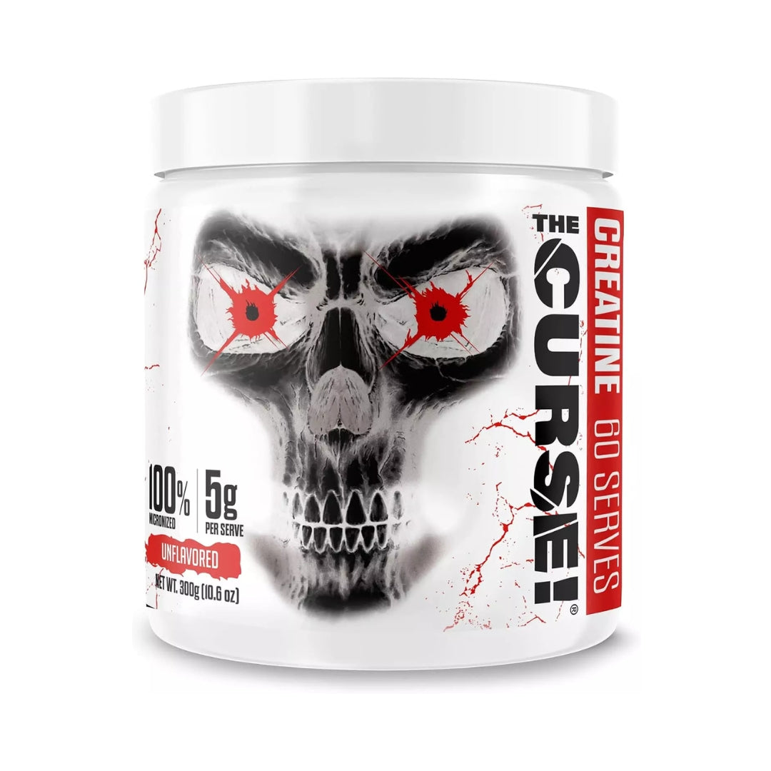 The Curse Creatine Monohydrate 300g – Pure Creatine for Strength, Power & Recovery (60 Servings)