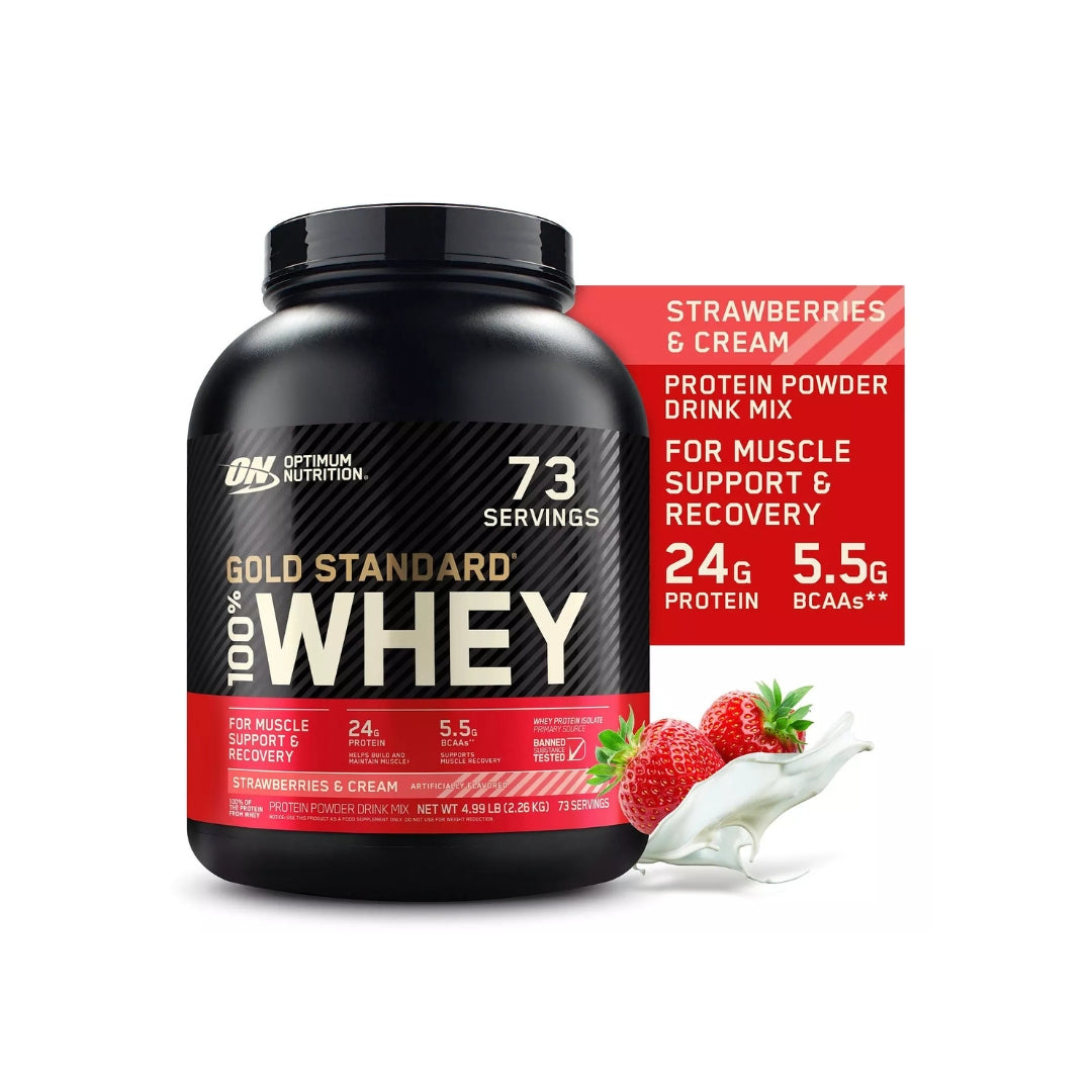 Optimum Nutrition Whey Gold Standard – 2.27kg, 74 Servings