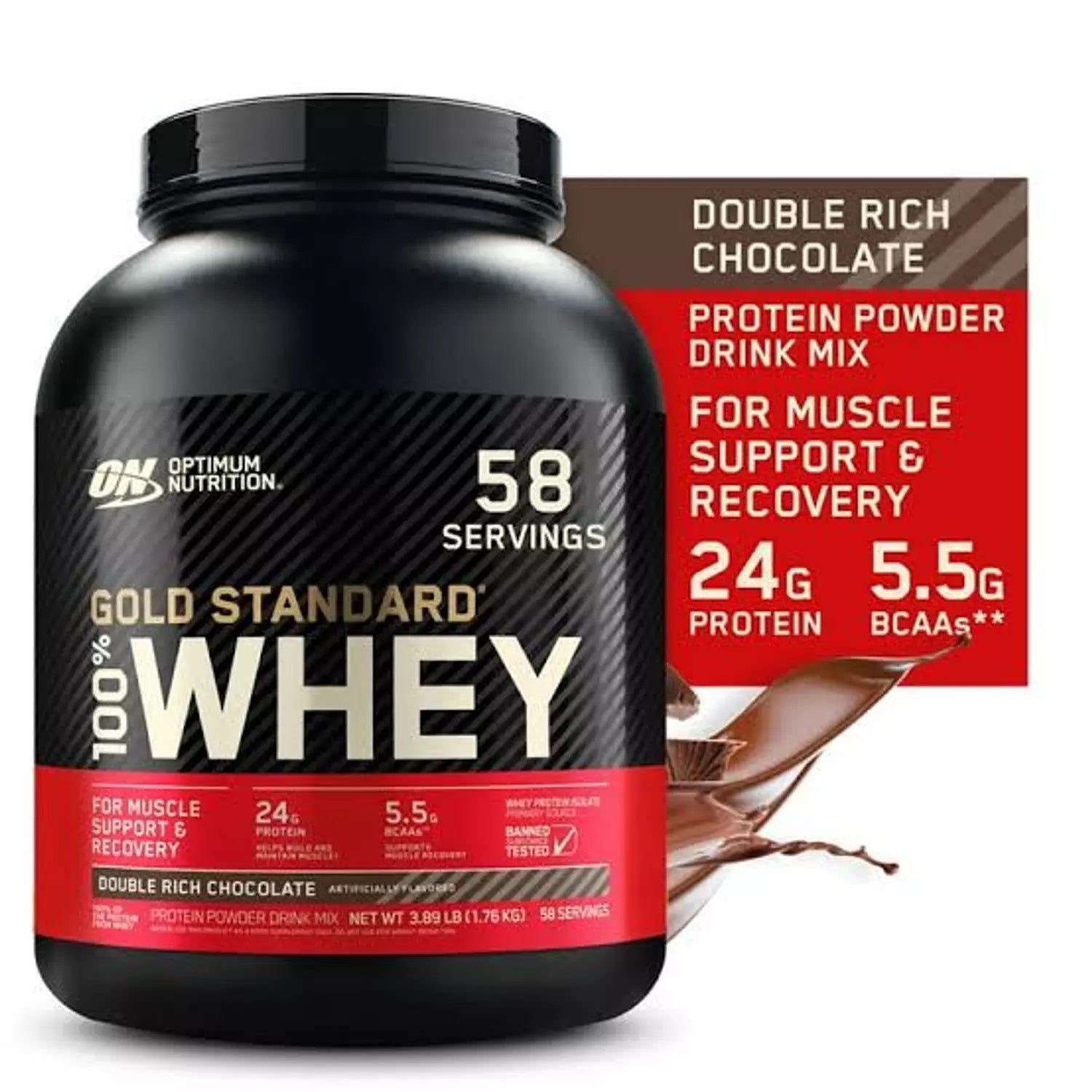Optimum Nutrition Whey Gold Standard – 2.27kg, 74 Servings