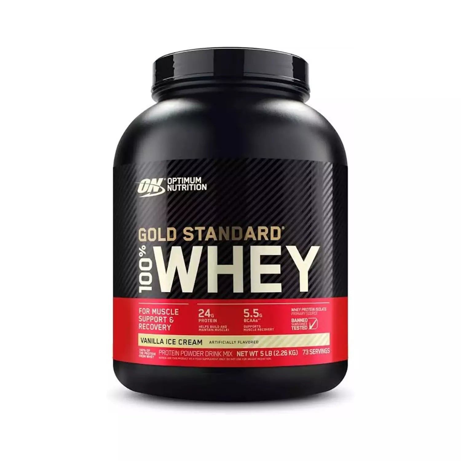 Optimum Nutrition Whey Gold Standard – 2.27kg, 74 Servings