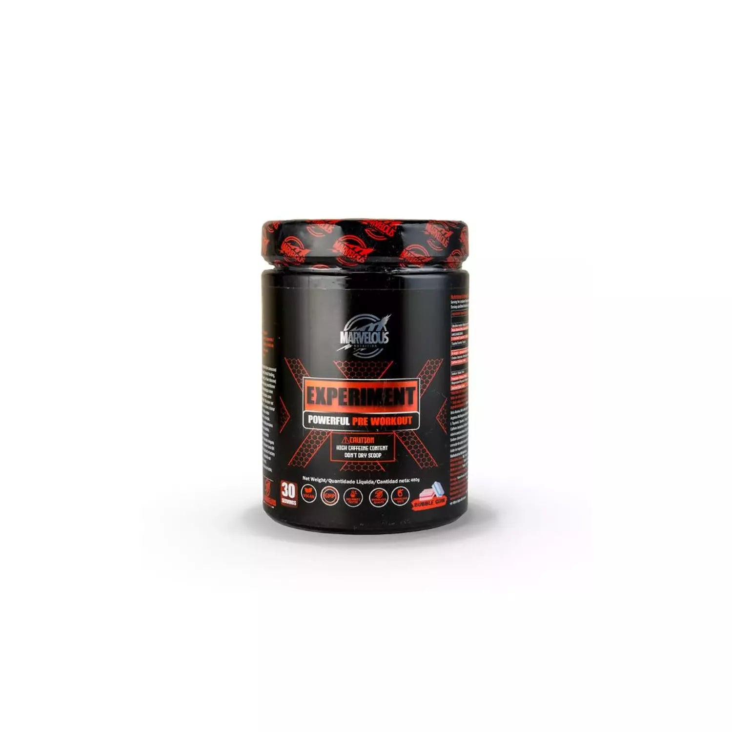 Marvelous Nutrition Experiment Powerful Pre-Workout 30 Servings – Energy, Focus & Performance