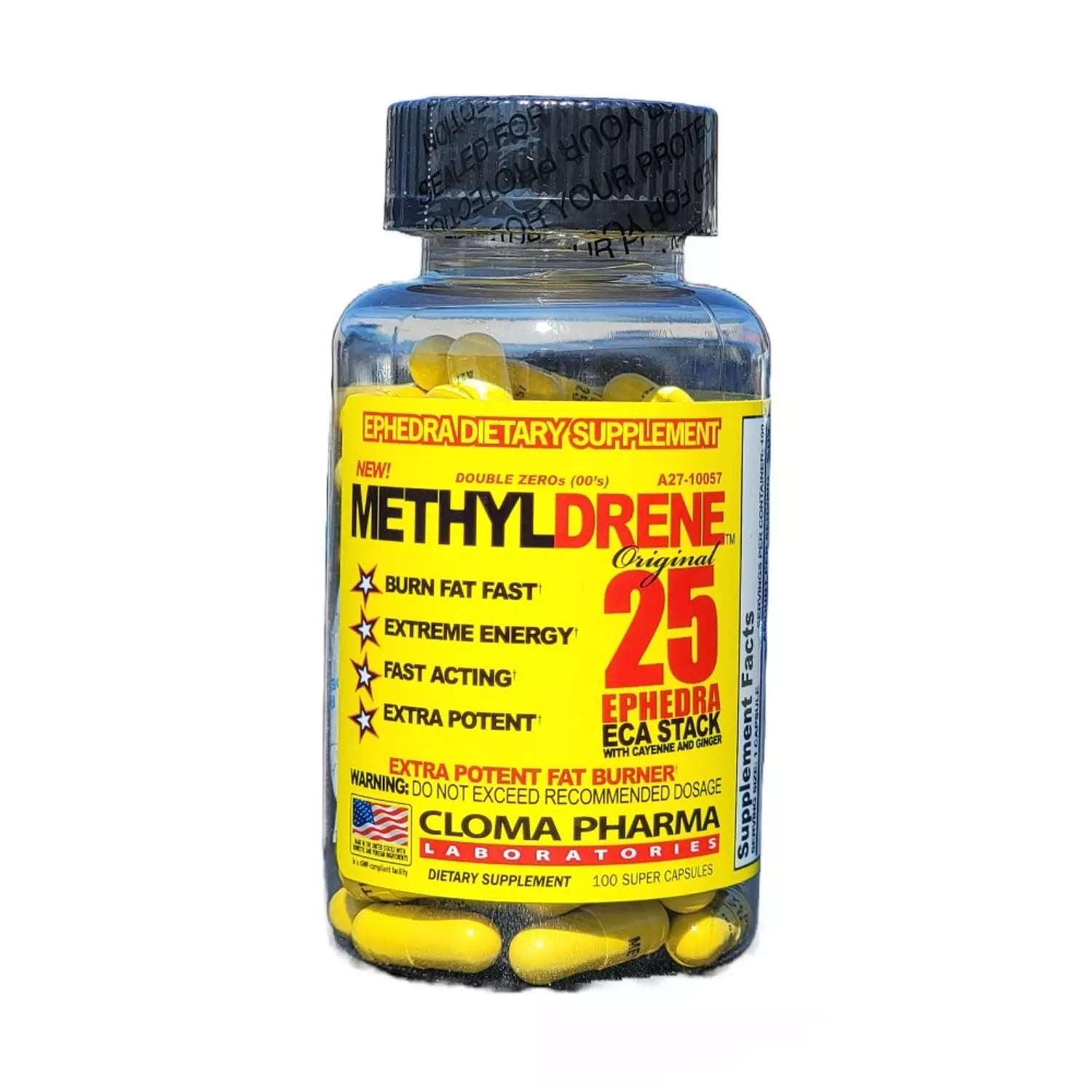 Cloma Pharma Methyldrene – High-Performance Thermogenic Supplement (100 Capsules)