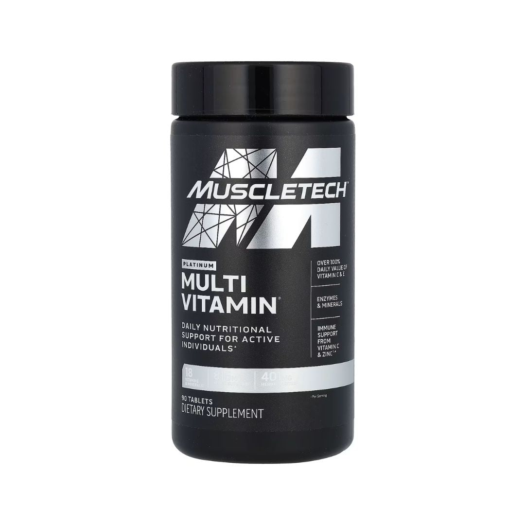 MuscleTech Platinum MultiVitamin | 90 Tablets for Health & Athletic Performance