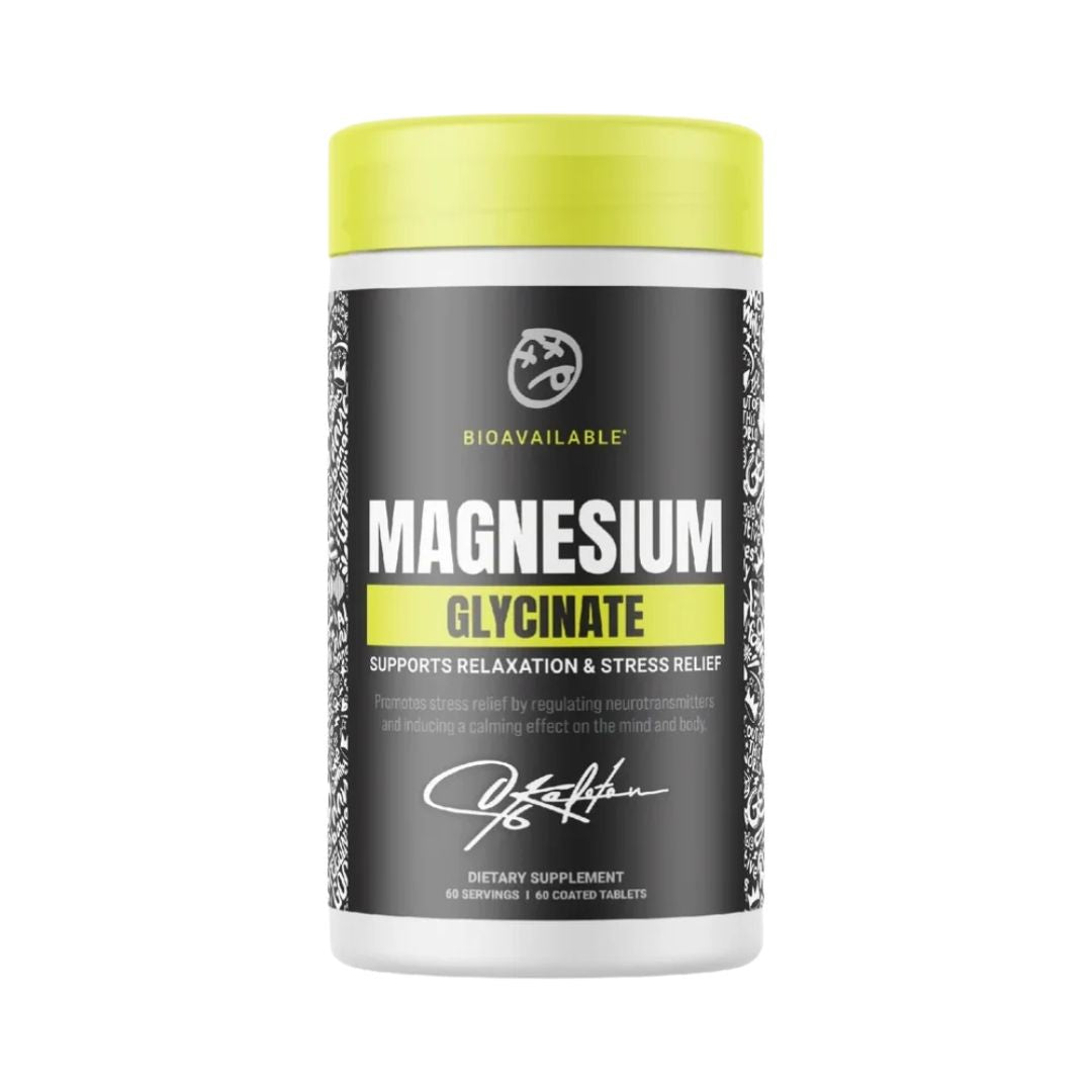 Skeleton Nutrition Magnesium Glycinate - 60 Coated Tablets for Relaxation & Muscle Health