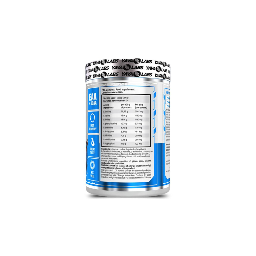 Yava Labs EAA Complex – 300g Essential Amino Acids for Recovery & Performance