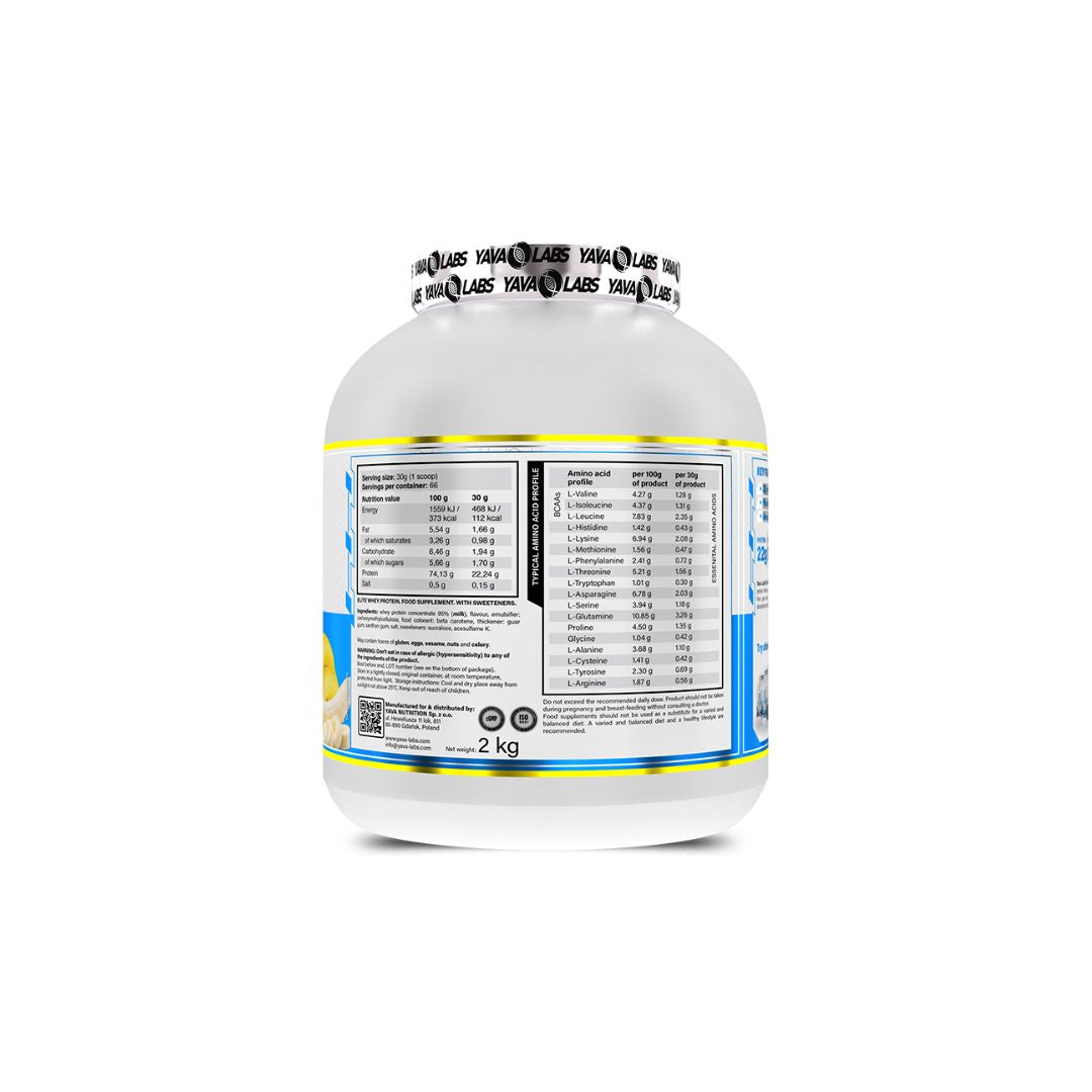 Yava Labs Elite Whey Protein – 2kg for Muscle Growth & Recovery